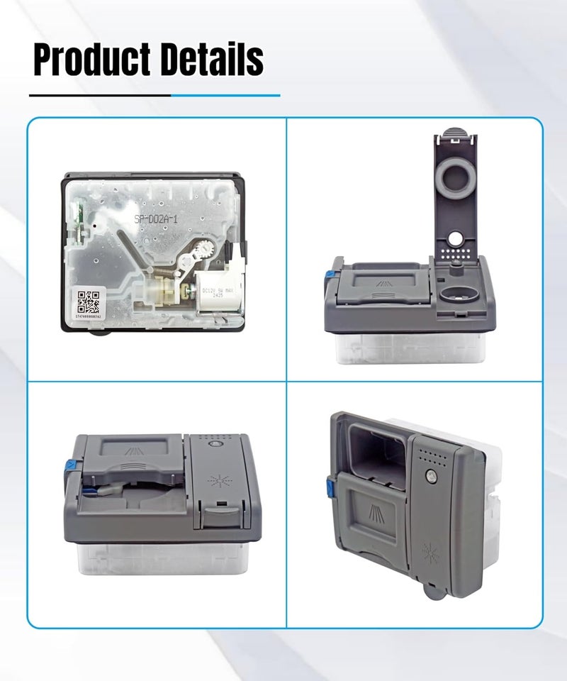 Maigoo DD81-02202A Dishwasher Rinse-Aid soap Dispenser Parts,DD81-02628A Detergent & Rinse Aid Dispenser Replacement for Samsung Dishwasher,DW80M2020US,DW80R2031US,DW80N3030US/UW/UB - Image 4